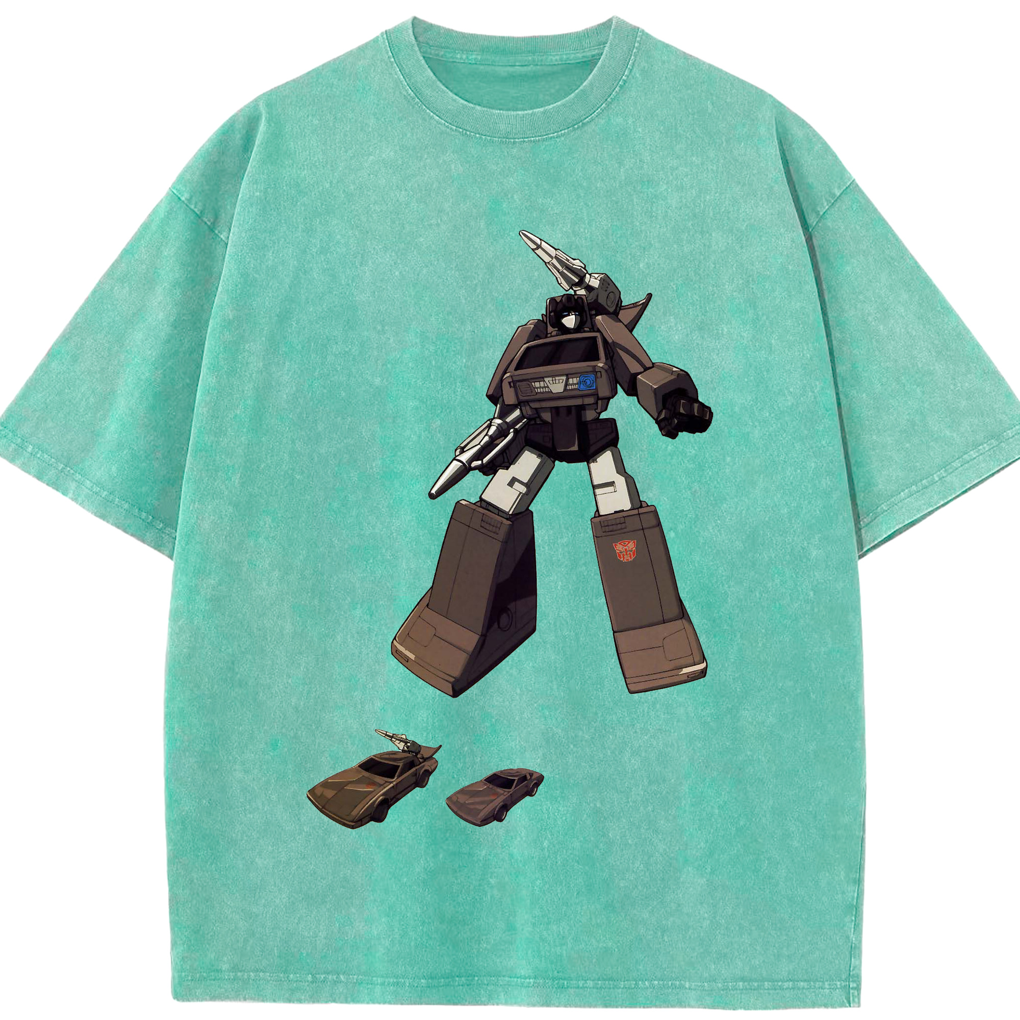 （画像用）  綿100% ヴィンテージ風 半袖Tシャツ（フロントプリント）